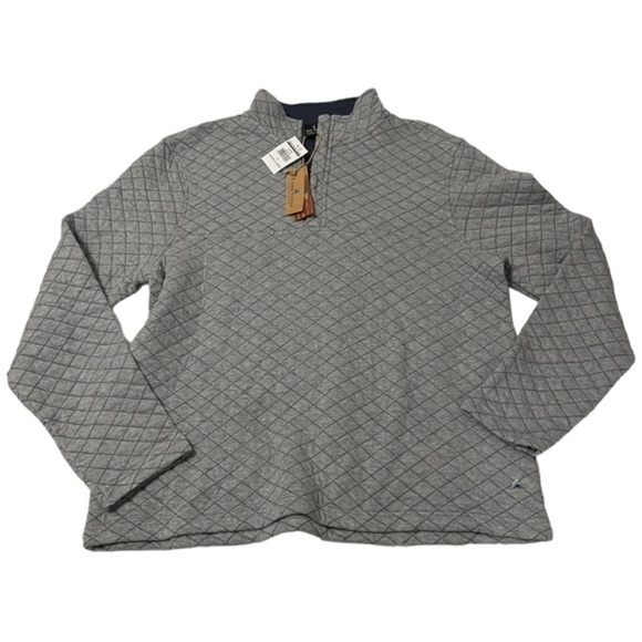 Tailor Vintage Other - Tailor Vintage Quarter Zip Quilted Knit Pullover Jacket 9527509 0544